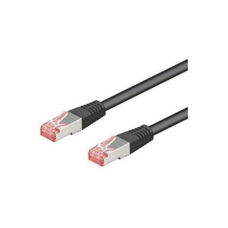 Goobay RJ45 S/FTP CAT 6 0.25m Black - High-Speed Connectivity for Optimal Performance!